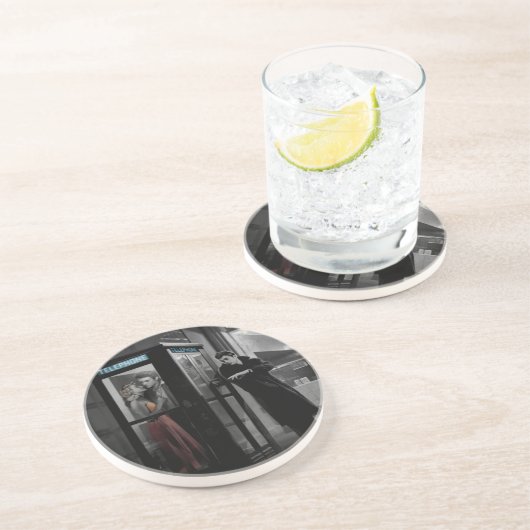 Mitternacht Getränkeuntersetzer (Seite)