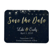 Mitternacht Glamour Save the Date Magnet (Horizontal)