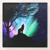 Mitternacht Glasuntersetzer (Vorderseite)