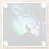 Mitternacht Glasuntersetzer (Rückseite)