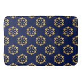 Mitternacht Gold: Luxe Geometric Muster auf Deep B Badematte (Vorderseite)