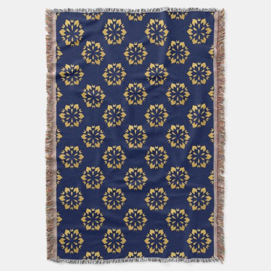 Mitternacht Gold: Luxe Geometric Muster auf Deep B Decke (Vorderseite Vertikal)