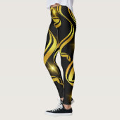 Mitternacht Gold Streak Leggings (Links)