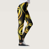 Mitternacht Gold Streak Leggings (Rechts)
