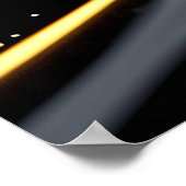 Mitternacht Gold Surge Poster (Ecke)