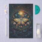 Mitternacht Gossamer Wings, Moth & Moon Seidenpapier (Handwerk)