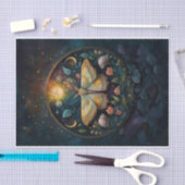 Mitternacht Gossamer Wings, Moth & Moon Seidenpapier (Handwerk)