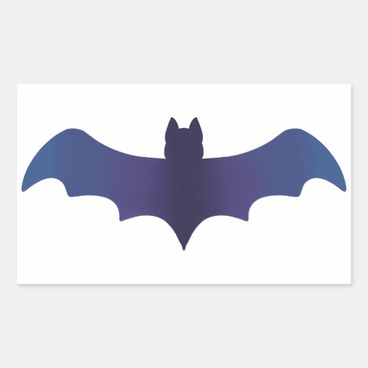 Mitternacht Gradient Bat Sticker (Vorderseite)
