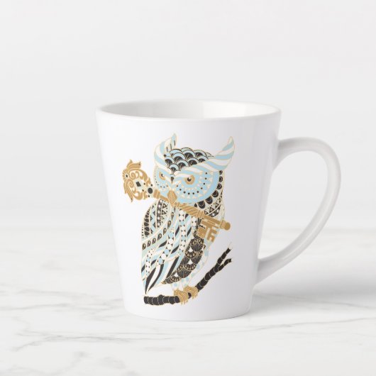 Mitternacht Großer Hornhahn Milchtasse (Rechts)