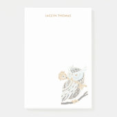 Mitternacht Großer Hornhahn Personalisiert Post-it Klebezettel (Vorderseite)