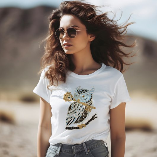 Mitternacht Großer Hornhahn T-Shirt