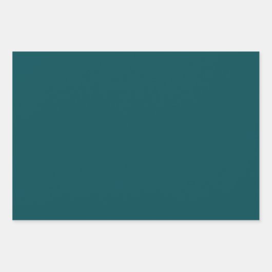 Mitternacht grüne Solid Color Geschenkpapier Set (Vorderseite 2)