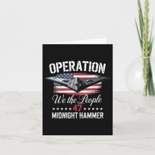 Mitternacht Hammer B-2 Stealth Jet Operation Midni Karte