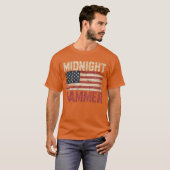 Mitternacht Hammer B-2 Stealth Jet Usa Flag T-Shirt (Vorne ganz)