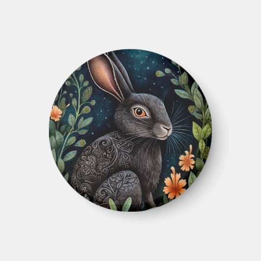 Mitternacht Hare Magnet (Vorne)