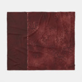 Mitternacht Henna Romance | Red Satiny Grunge Dama Fleecedecke (Vorderseite (Horizontal))