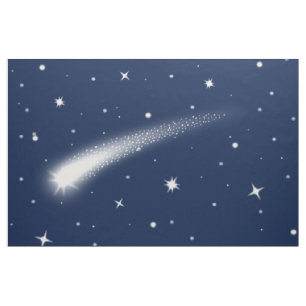 Mitternacht Himmel mit Shooting Star Fabric von Ya Stoff