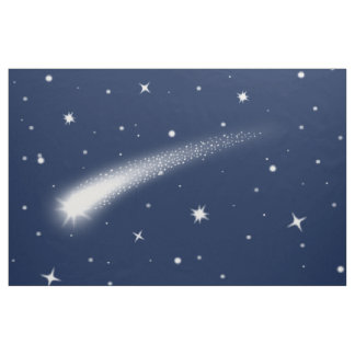 Mitternacht Himmel mit Shooting Star Fabric von Ya Stoff