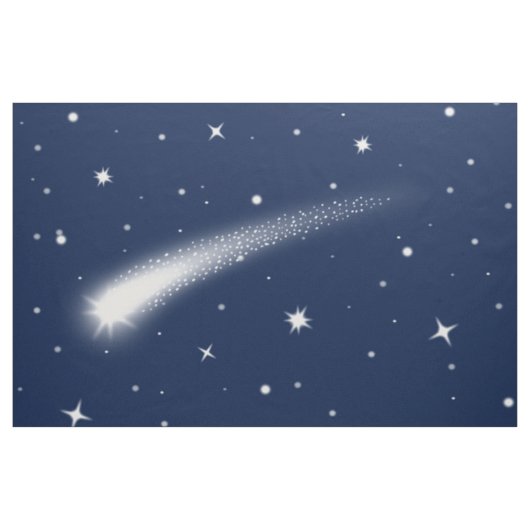 Mitternacht Himmel mit Shooting Star Fabric von Ya Stoff (Yard (91,4 cm))