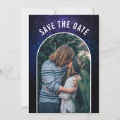 Mitternacht Himmel und leuchtende Sterne Galaxy We Save The Date (Vorderseite)