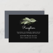 Mitternacht Hochzeitsprigs Empfang Card Einladung (Vorne/Hinten)