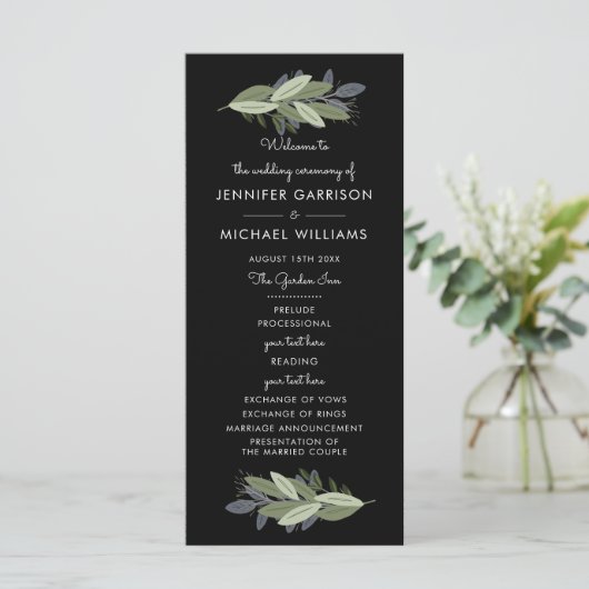 Mitternacht Hochzeitsprigs Programm (Stehend Vorderseite)