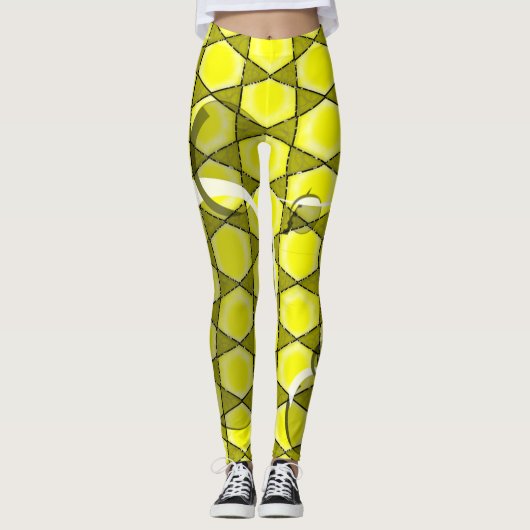 Mitternacht Honeybee Leggings (Vorderseite)