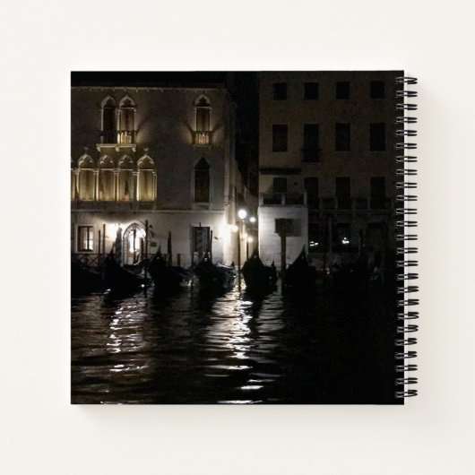 Mitternacht im Bullet Journal des Canal Grande Notizblock (Rückseite)