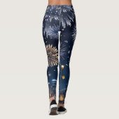 Mitternacht im Himmel Leggings (Rückseite)
