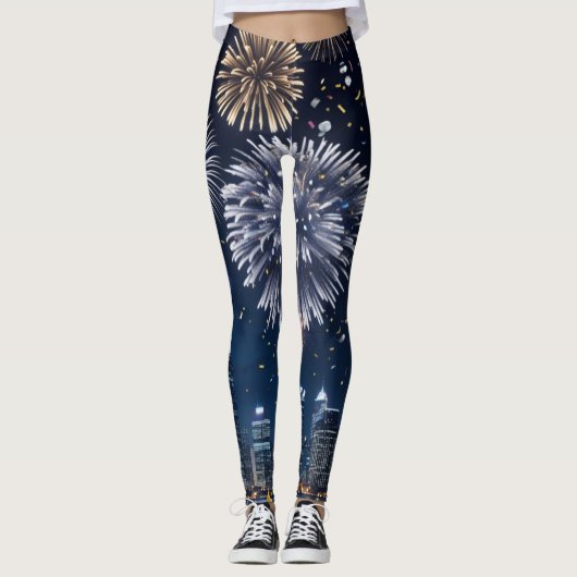 Mitternacht im Himmel Leggings (Vorderseite)
