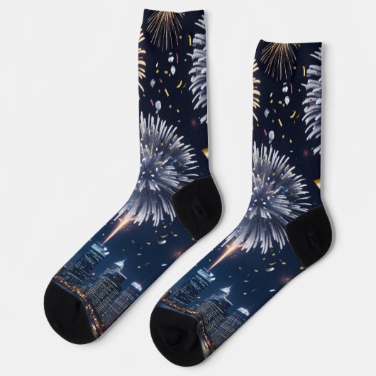 Mitternacht im Himmel Socken (Linkes Detail)