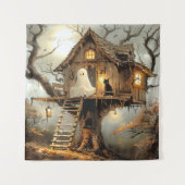 Mitternacht im Lantern Tree Wandteppich (Vorderseite)