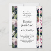 Mitternacht im Magnolia Garden Süd Geburtstag Einladung (Vorderseite)