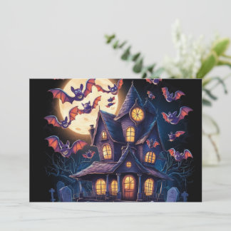 Mitternacht im Spuk Anwesen Einladung