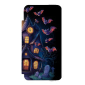 Mitternacht im Spuk Anwesen Incipio iPhone Geldbeutel-Hülle (Folio Vorderseite)