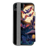 Mitternacht im Spuk Anwesen Incipio iPhone Geldbeutel-Hülle (Folio Rückseite)