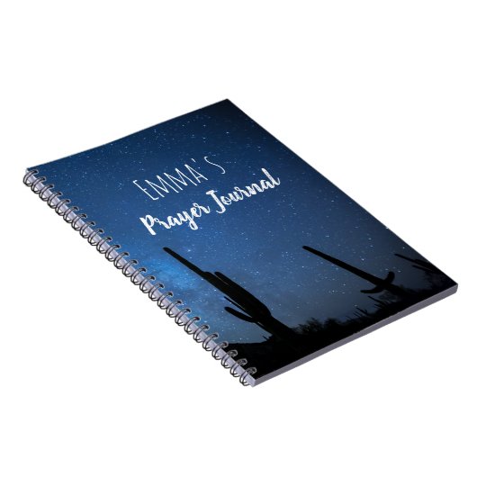 Mitternacht im Wüstengebet-Journal Notizblock (Rechte Seite)