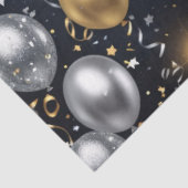 Mitternacht in Gold und Silber Seidenpapier (Ausschnitt)