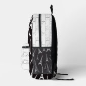 Mitternacht in Paris Eiffelturm Bedruckter Rucksack (Rechts)