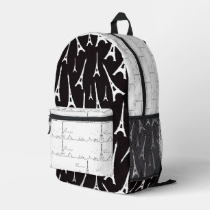 Mitternacht in Paris Eiffelturm Bedruckter Rucksack