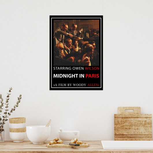 Mitternacht in Paris Poster (Küche)