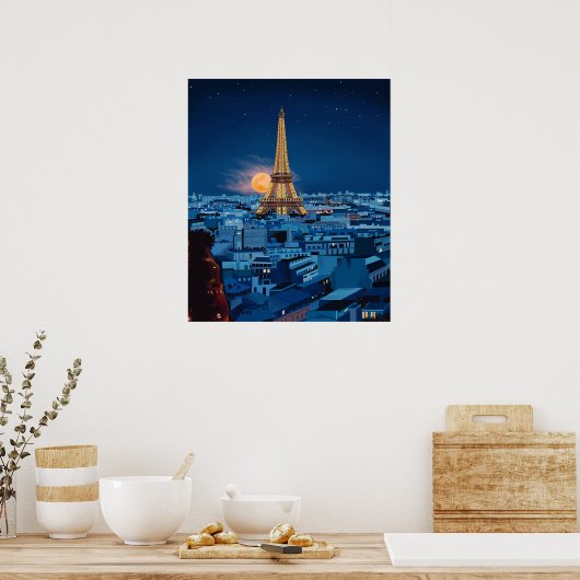 Mitternacht in Paris Poster (Küche)