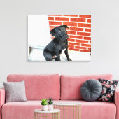 Mitternacht in penibler Stimmung Leinwanddruck (Insitu (Wohnzimmer))