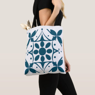 Mitternacht Indigo Mandala Tote Bag Tasche