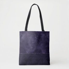 Mitternacht Indigo Romance | Satiny Grunge Damask Tasche