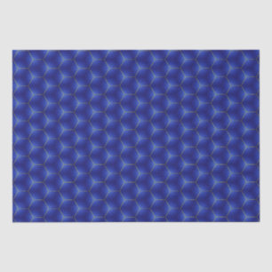 Mitternacht Indio und Gold Geometric Design Seidenpapier