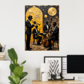 Mitternacht Jazz Ensemble Poster (Heimbüro)