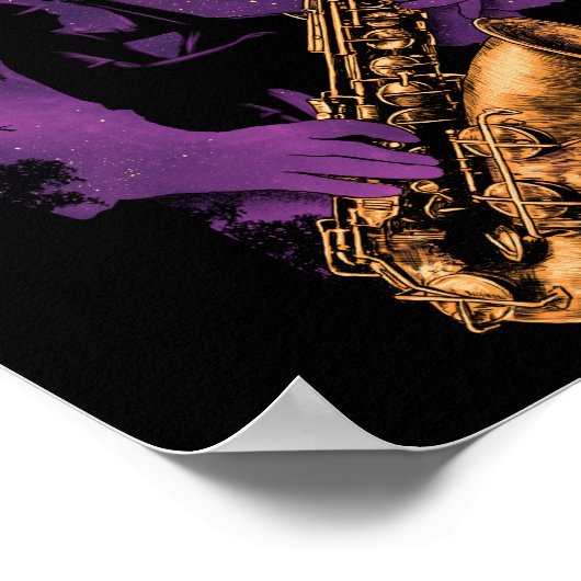 Mitternacht Jazz Poster (Ecke)