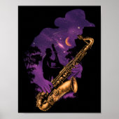 Mitternacht Jazz Poster (Vorne)