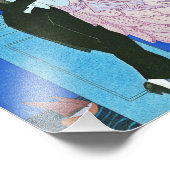 Mitternacht Kiss Art Deco Print Fotodruck (Ecke)